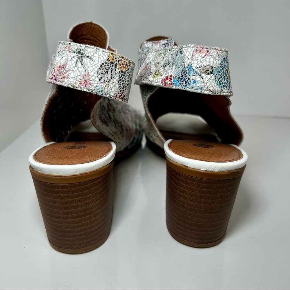 ✨✨SOLD✨✨ Remonte Multicolour Women’s Heels with Chunky Block Heel, - Picture 6 of 10